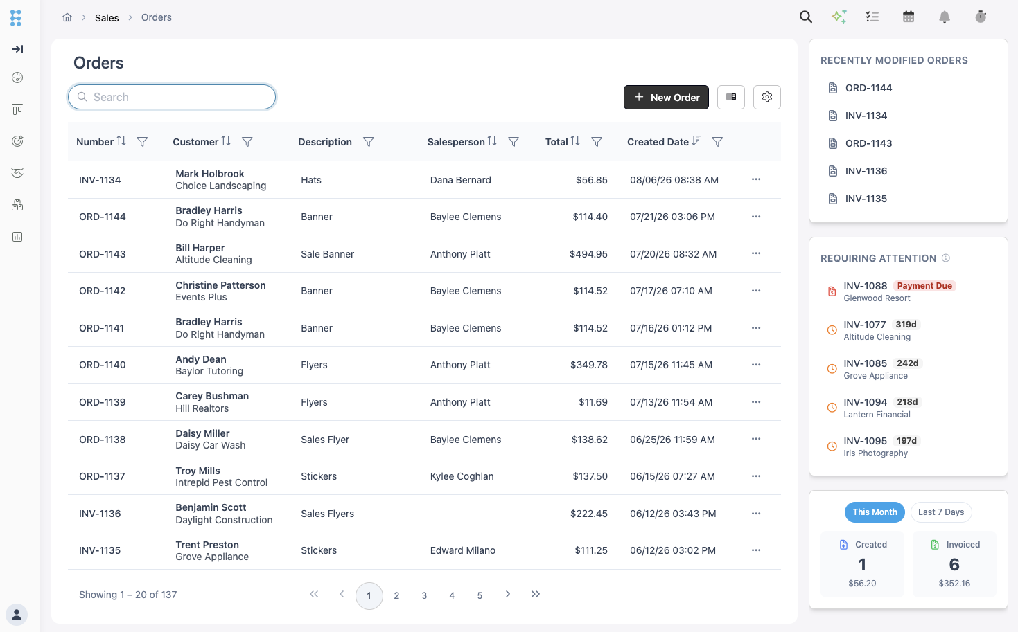 CoreBridge production board connecting every job and dollar in one platform