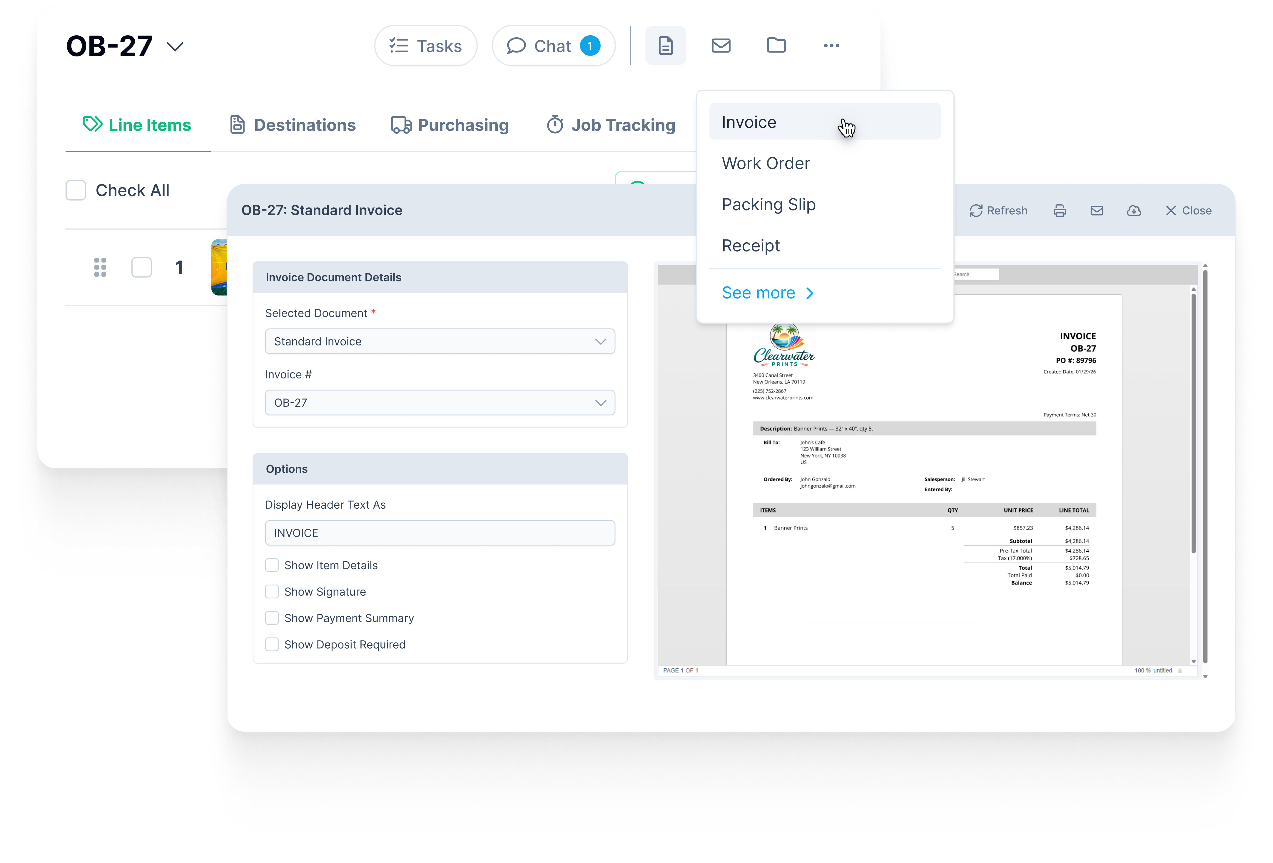From approved quote to paid invoice—without re-keying